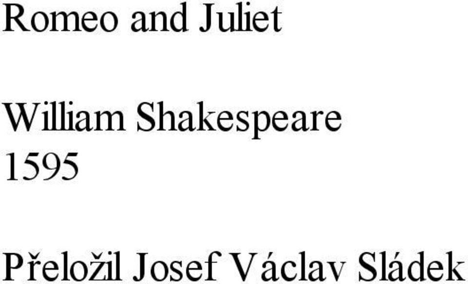 Shakespeare 1595