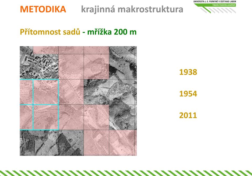 Přítomnost sadů -