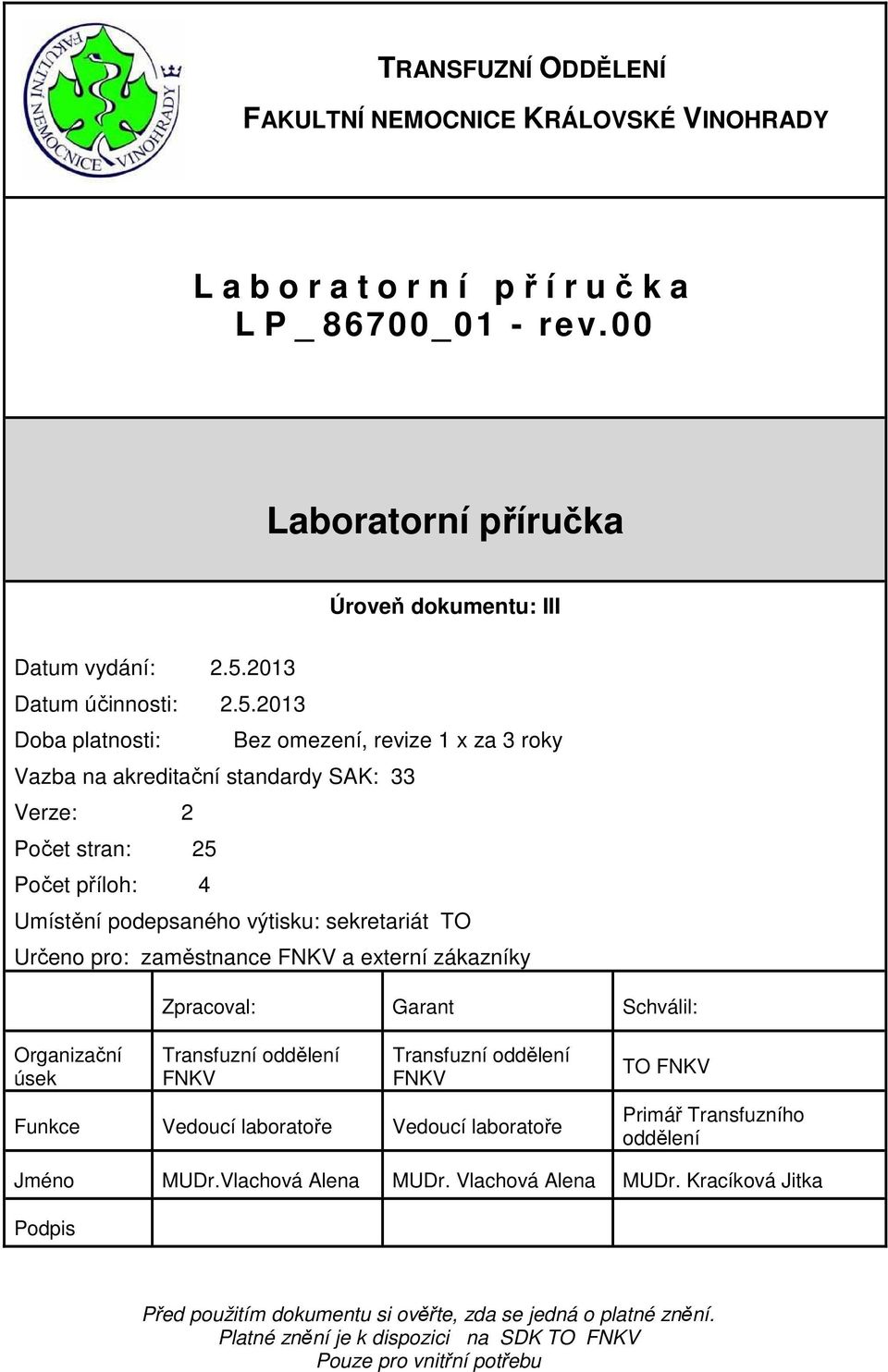 2013 Datum účinnosti: 2.5.