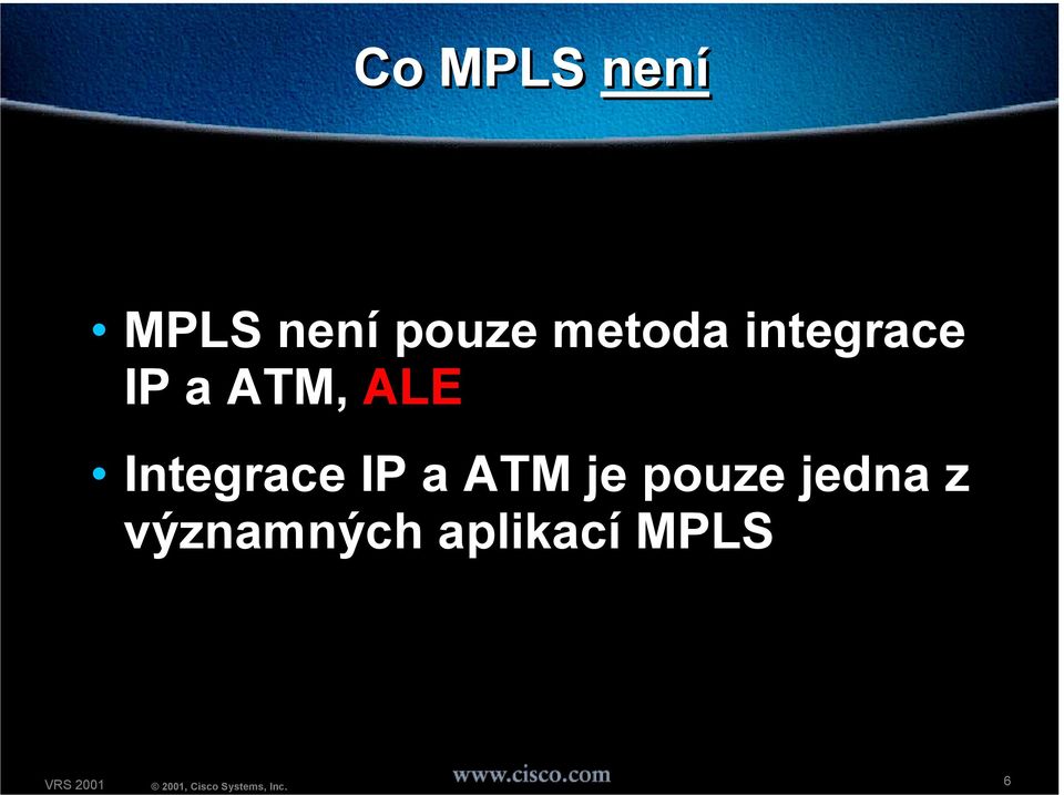 Integrace IP a ATM je pouze