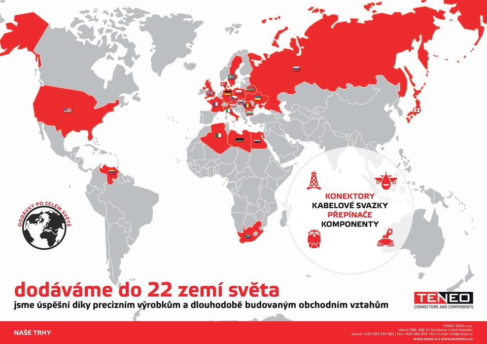 zemí světa jsme úspěšní díky precizním