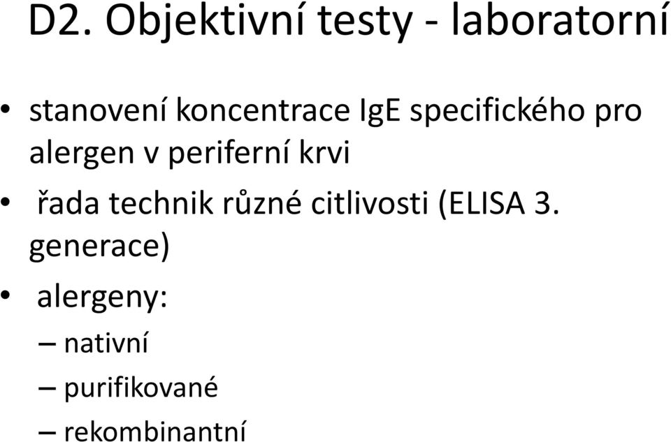 periferní krvi řada technik různé citlivosti