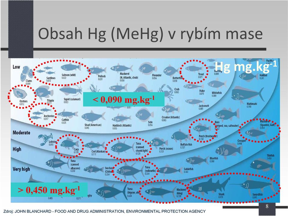 kg -1 Zdroj: JOHN BLANCHARD - FOOD AND