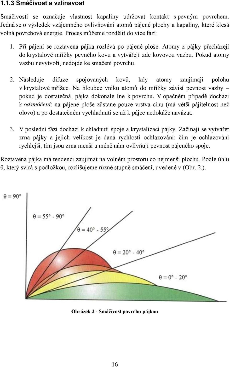 Při pájení se roztavená pájka rozlévá po pájené ploše. Atomy z pájky přecházejí do krystalové mřížky pevného kovu a vytvářejí zde kovovou vazbu.