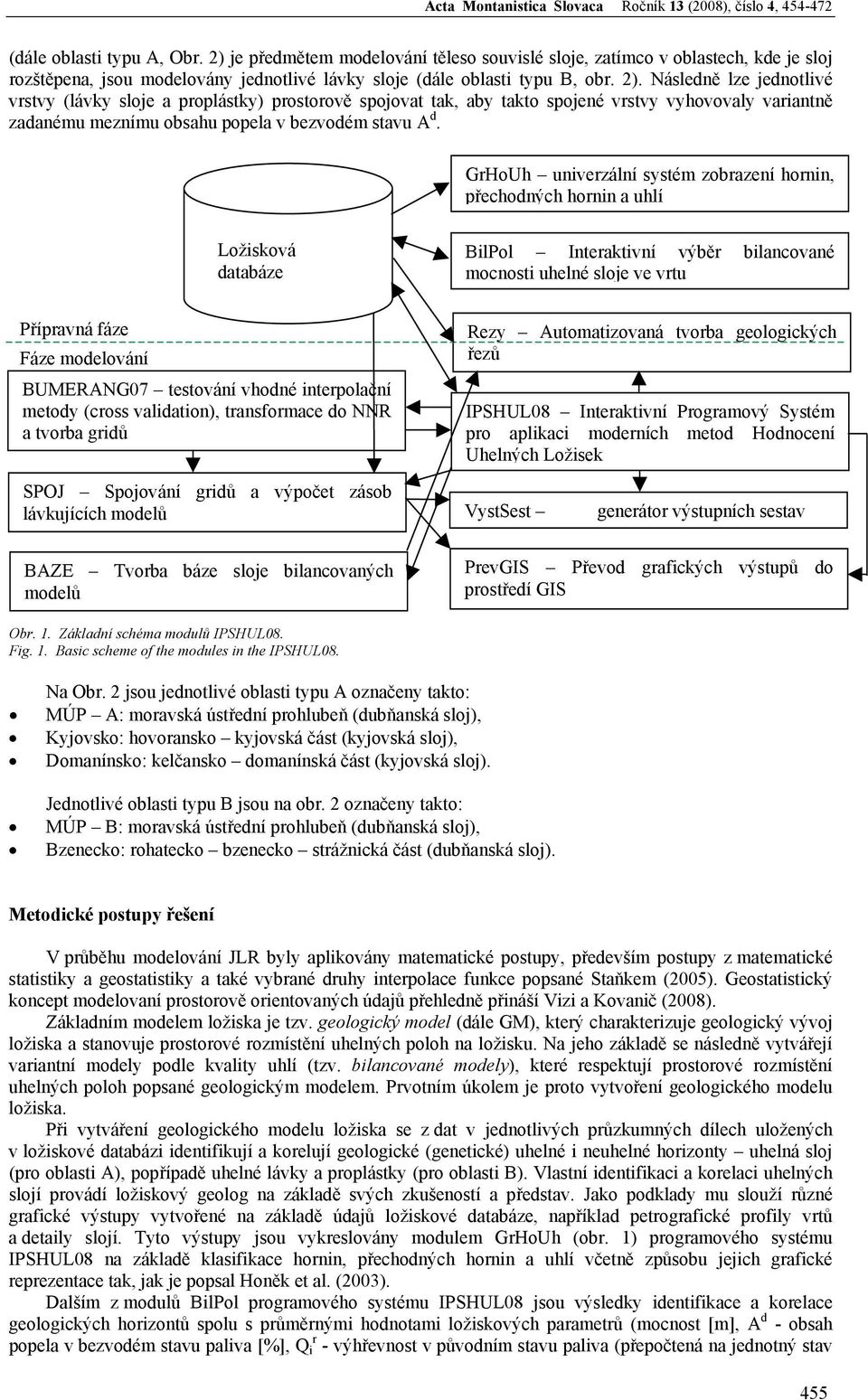 Následně lze jednotlivé vrstvy (lávky sloje a proplástky) prostorově spojovat tak, aby takto spojené vrstvy vyhovovaly variantně zadanému meznímu obsahu popela v bezvodém stavu A d.