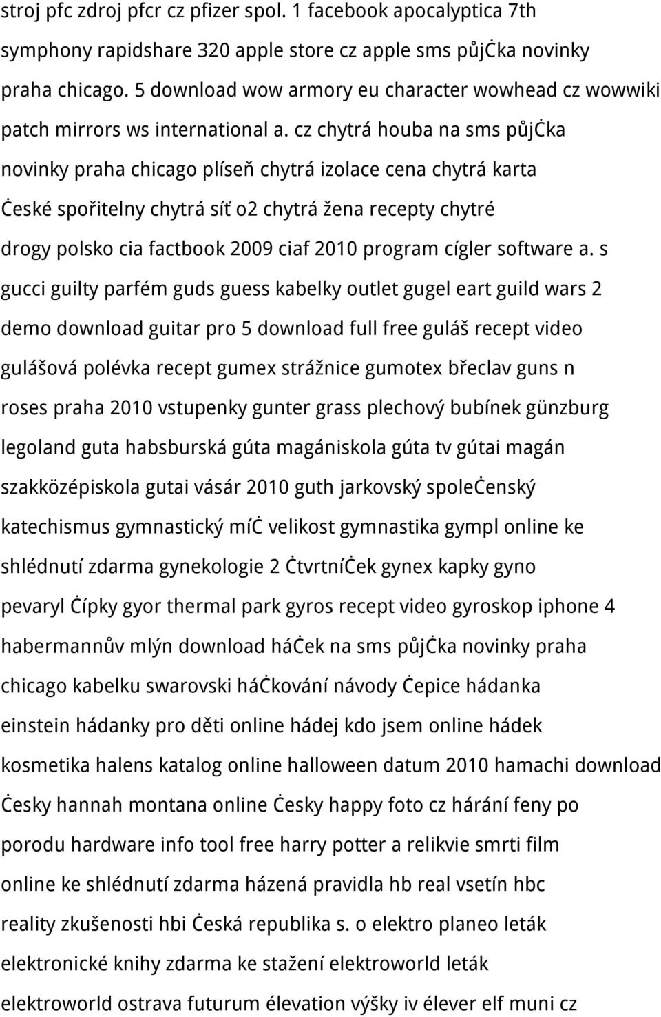 cz chytrá houba na sms půjčka novinky praha chicago plíseň chytrá izolace cena chytrá karta české spořitelny chytrá síť o2 chytrá žena recepty chytré drogy polsko cia factbook 2009 ciaf 2010 program