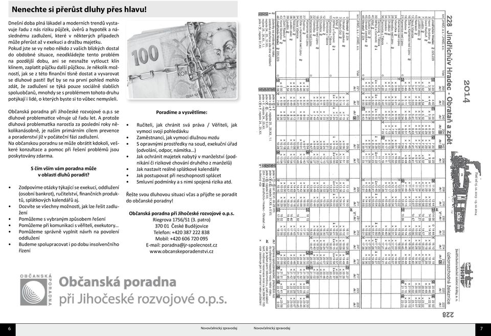 Pokud jste se vy nebo někdo z vašich blízkých dostal do obdobné situace, neodkládejte tento problém na pozdější dobu, ani se nesnažte vytlouct klín klínem, zaplatit půjčku další půjčkou.