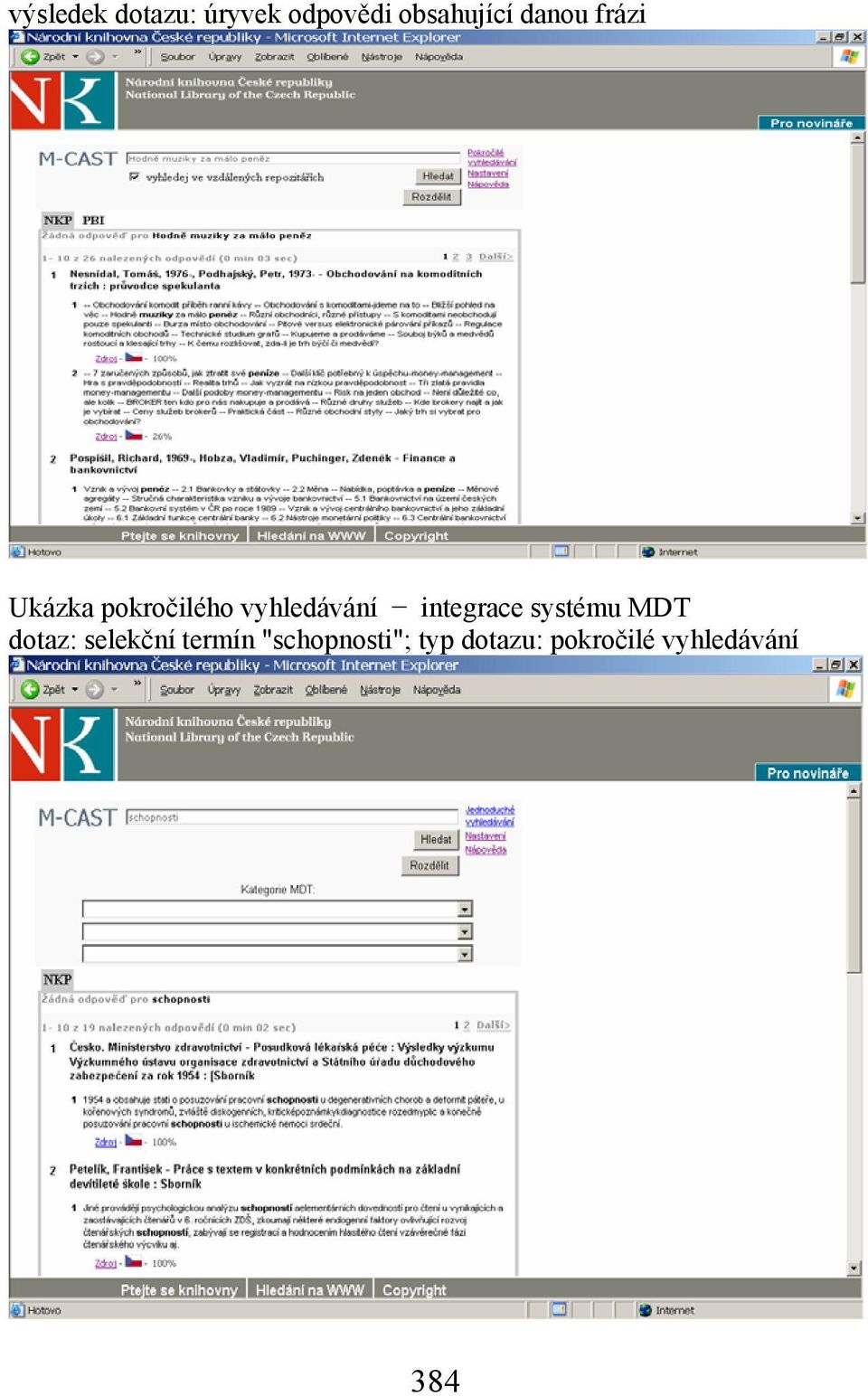 integrace systému MDT dotaz: selekční termín