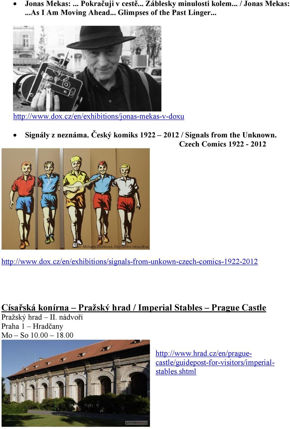 Czech Comics 1922-2012 http://www.dox.