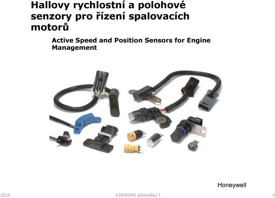 Speed and Position Sensors for Engine