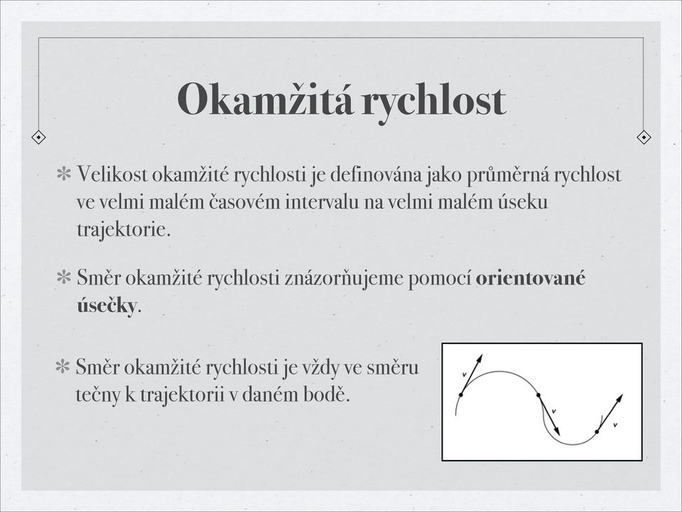 trajektorie.