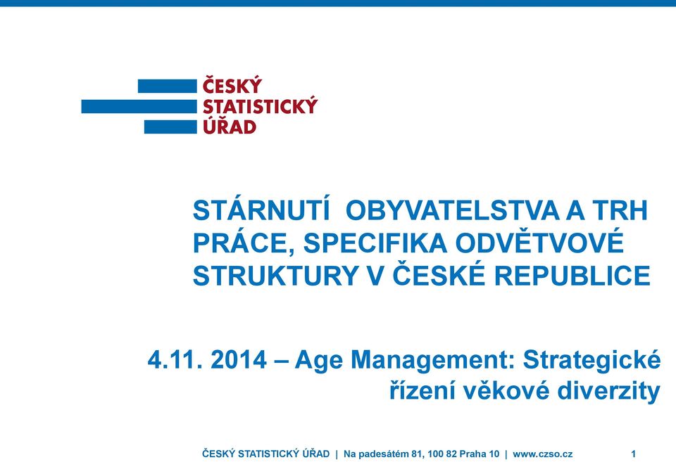2014 Age Management: Strategické řízení věkové