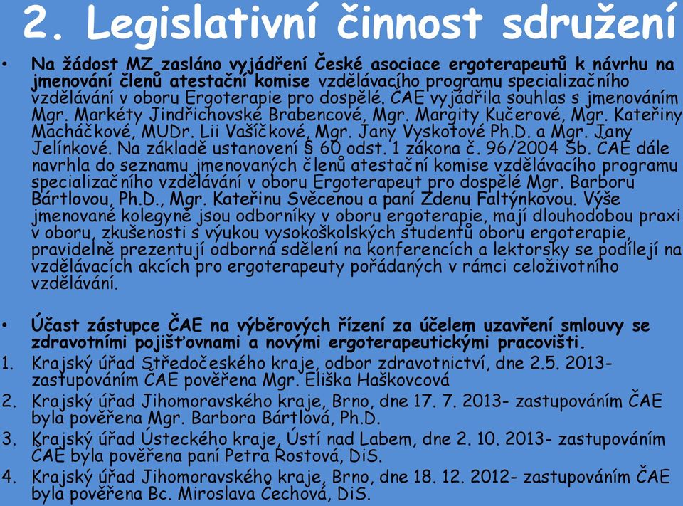 Jany Jelínkové. Na základě ustanovení 60 odst. 1 zákona č. 96/2004 Sb.