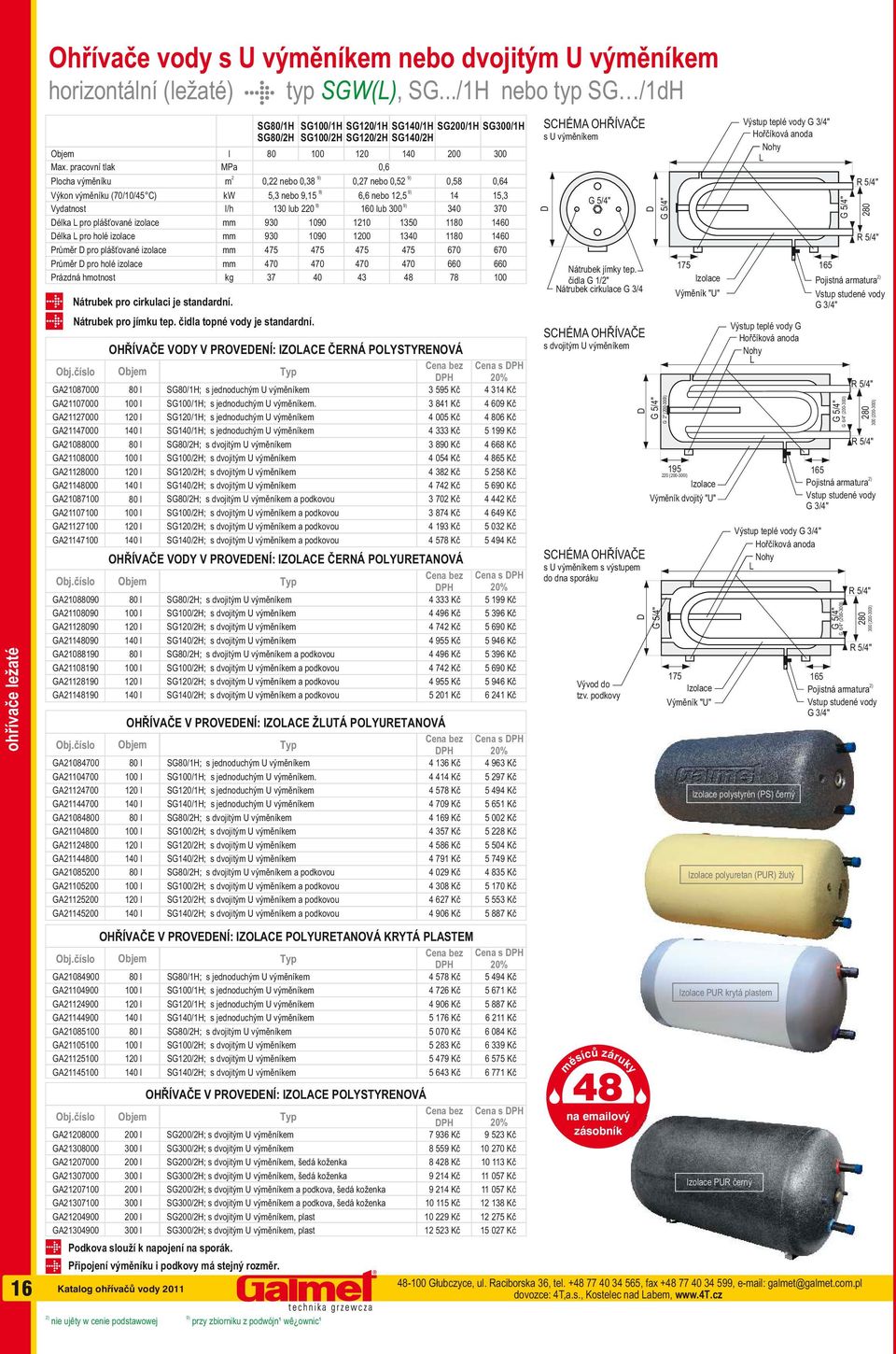 5, nebo 9,15 6,6 nebo 1,5 14 15, 9) 9) Vydatnost l/h lub 0 160 lub 00 40 70 9) 9) élka pro plášťované izolace élka pro holé izolace Průměr pro plášťované izolace Průměr pro holé izolace kg 90 90 475