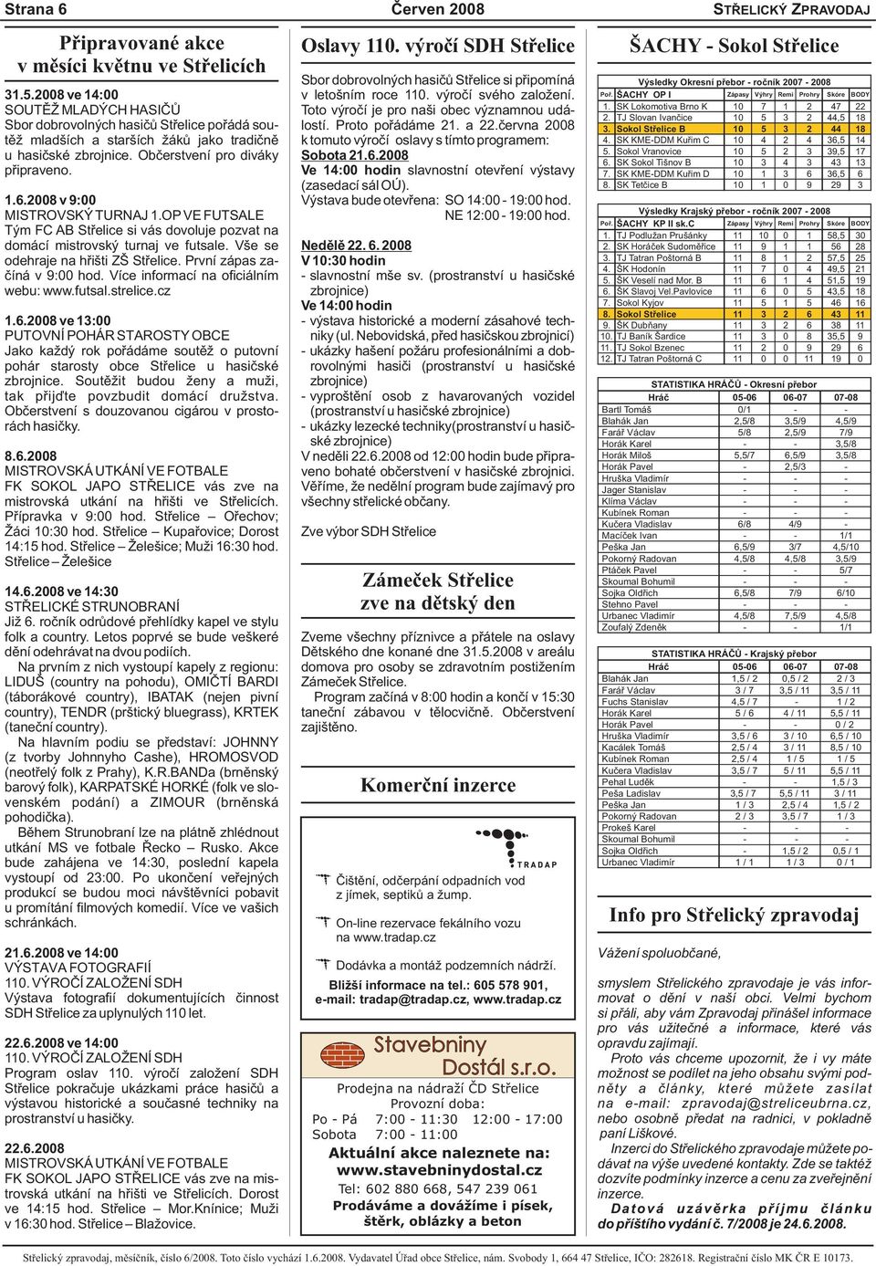 2008 v 9:00 MISTROVSKÝ TURNAJ 1.OP VE FUTSALE Tým FC AB Střelice si vás dovoluje pozvat na domácí mistrovský turnaj ve futsale. Vše se odehraje na hřišti Š Střelice. První zápas začíná v 9:00 hod.