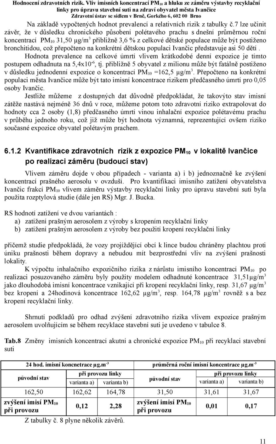 bronchitidou, což přepočteno na konkrétní dětskou populaci Ivančic představuje asi 50 dětí.