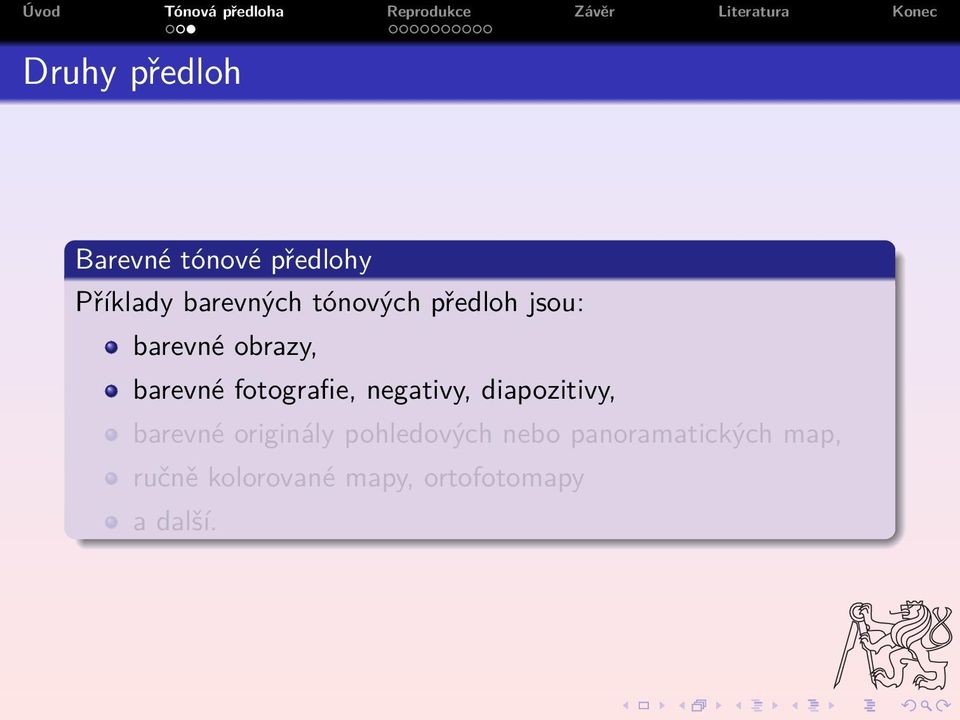 negativy, diapozitivy, barevné originály pohledových nebo