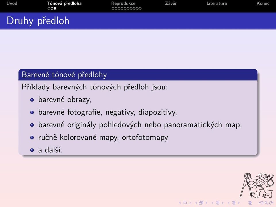 negativy, diapozitivy, barevné originály pohledových nebo