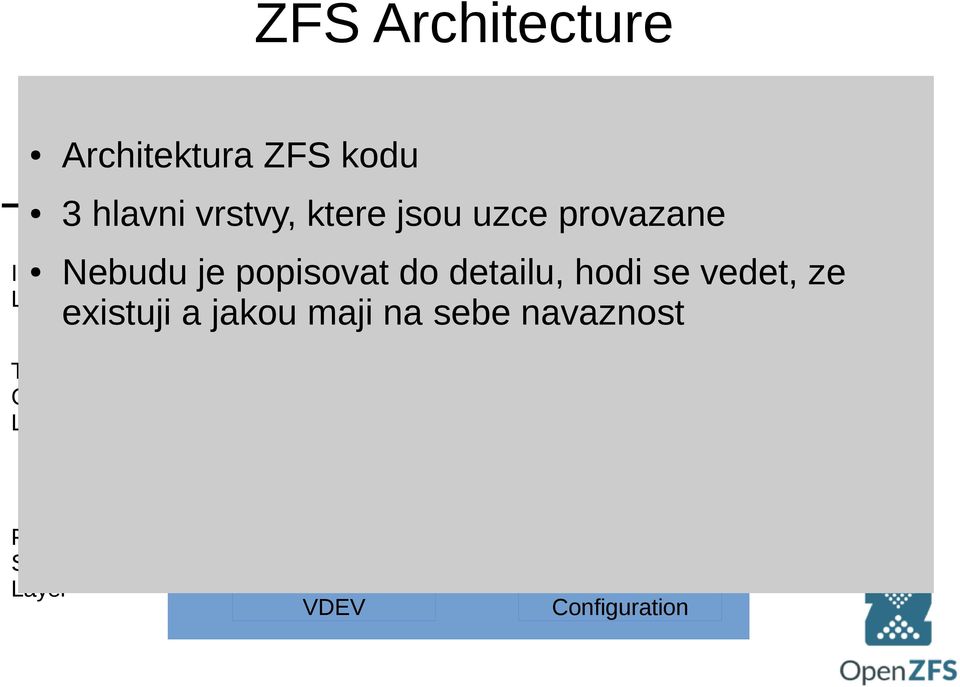 je popisovat ZPL do ZVOL detailu, hodi /dev/zfs se vedet, ze existuji a jakou maji na sebe