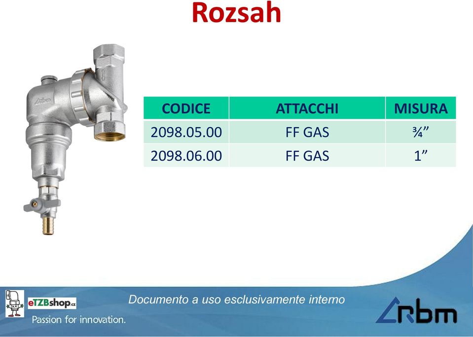 00 FF GAS ¾ 2098.06.