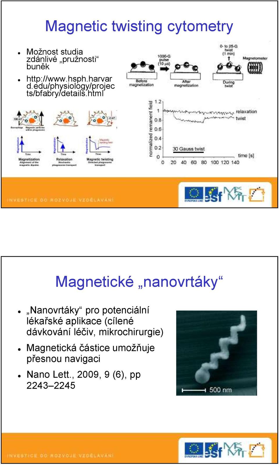 html Magnetické nanovrtáky Nanovrtáky pro potenciální lékařské aplikace (cílené