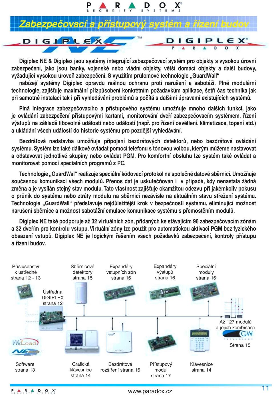 S využitím průlomové technologie GuardWall nabízejí systémy Digiplex opravdu reálnou ochranu proti narušení a sabotáži.