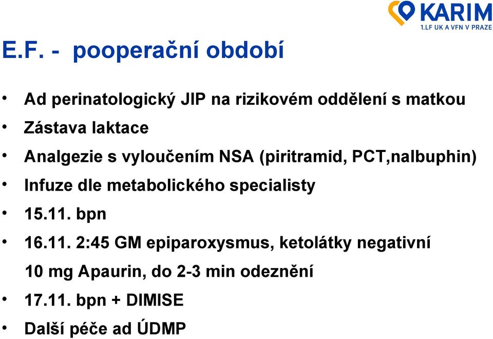 dle metabolického specialisty 15.11.