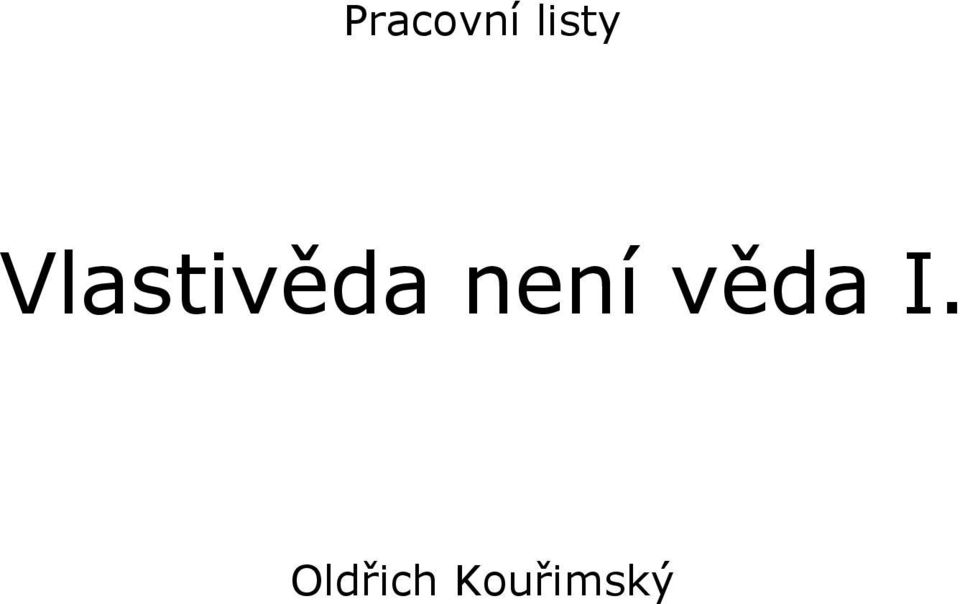 Vlastivěda