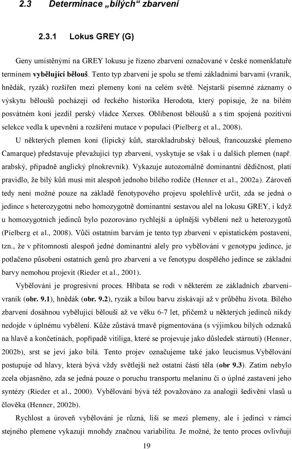 Nejstarší písemné záznamy o výskytu běloušů pocházejí od řeckého historika Herodota, který popisuje, ţe na bílém posvátném koni jezdil perský vládce Xerxes.