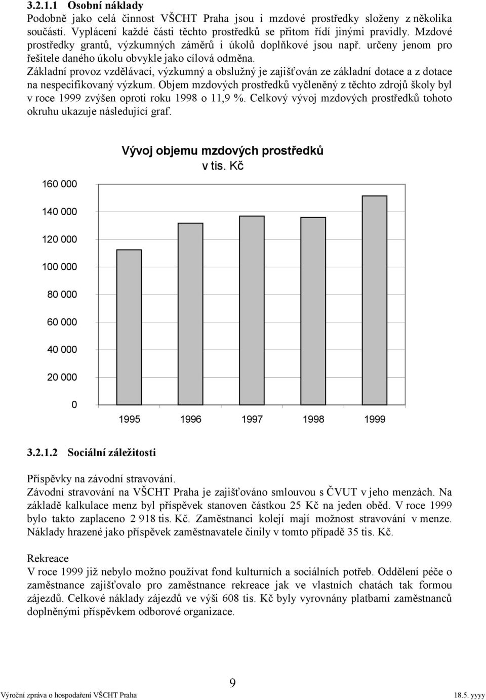 Základní provoz vzdělávací, výzkumný a obslužný je zajišťován ze základní dotace a z dotace na nespecifikovaný výzkum.