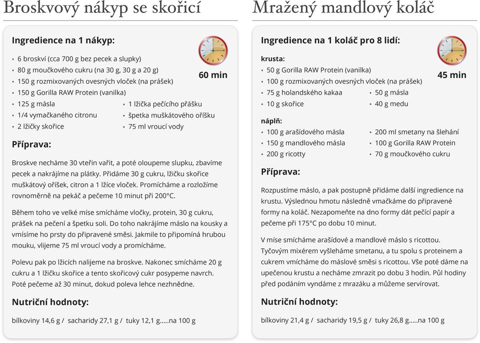 Přidáme 30 g cukru, lžičku skořice muškátový oříšek, citron a 1 lžíce vloček. Promícháme a rozložíme rovnoměrně na pekáč a pečeme 10 minut při 200 C.