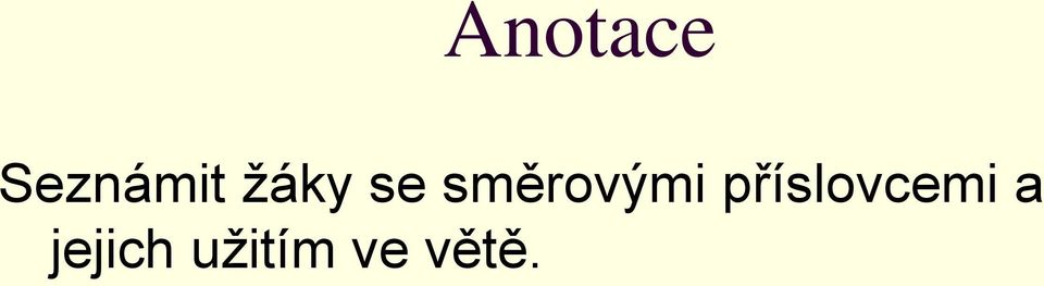 příslovcemi a