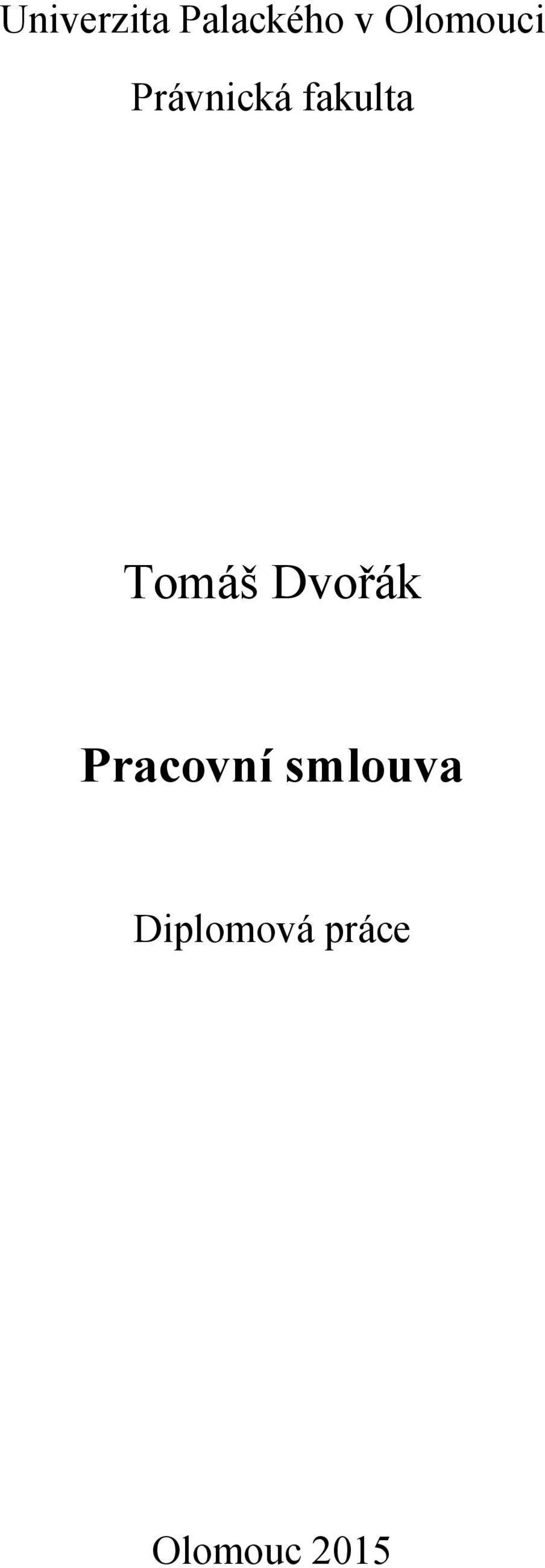 Tomáš Dvořák Pracovní