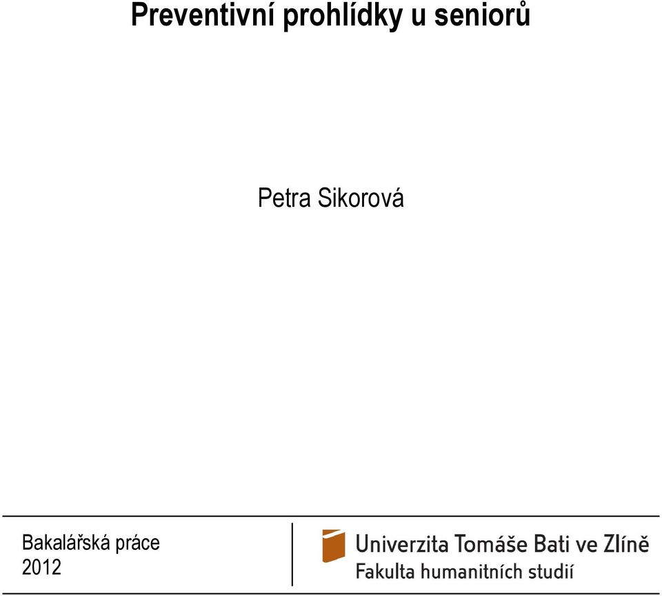 seniorů Petra