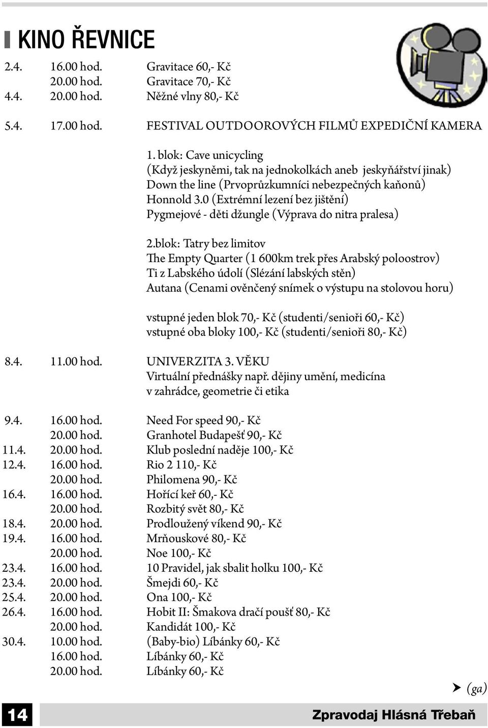 0 (Extrémní lezení bez jištění) Pygmejové - děti džungle (Výprava do nitra pralesa) 2.