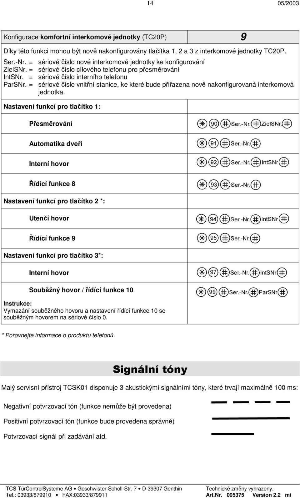 = sériové číslo vnitřní stanice, ke které bude přiřazena nově nakonfigurovaná interkomová jednotka.