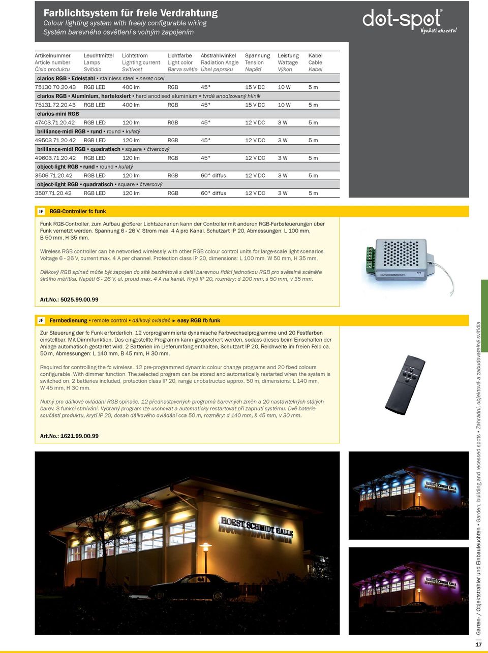 5m clarios RGB Edelstahl stainless steel nerez ocel 75130.70.20.