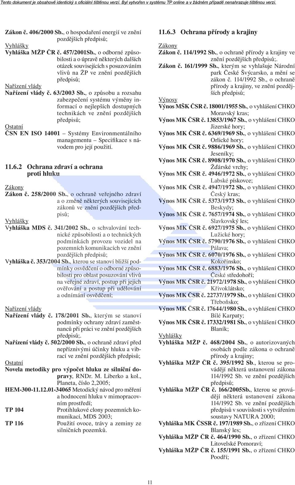 , o způsobu a rozsahu zabezpečení systému výměny informací o nejlepších dostupných technikách ve znění pozdějších Ostatní ČSN EN ISO 14001 Systémy Environmentálního managementu Specifikace s návodem