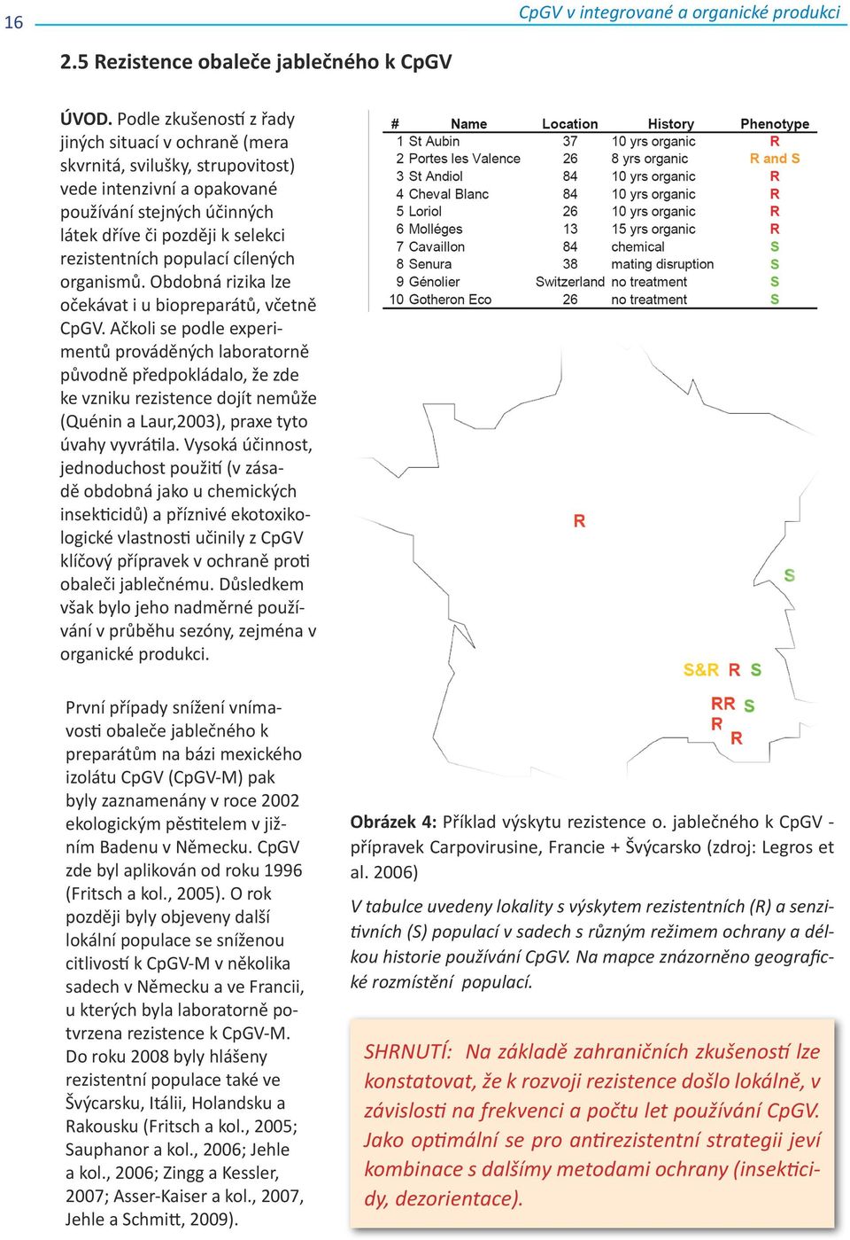 populací cílených organismů. Obdobná rizika lze očekávat i u biopreparátů, včetně CpGV.