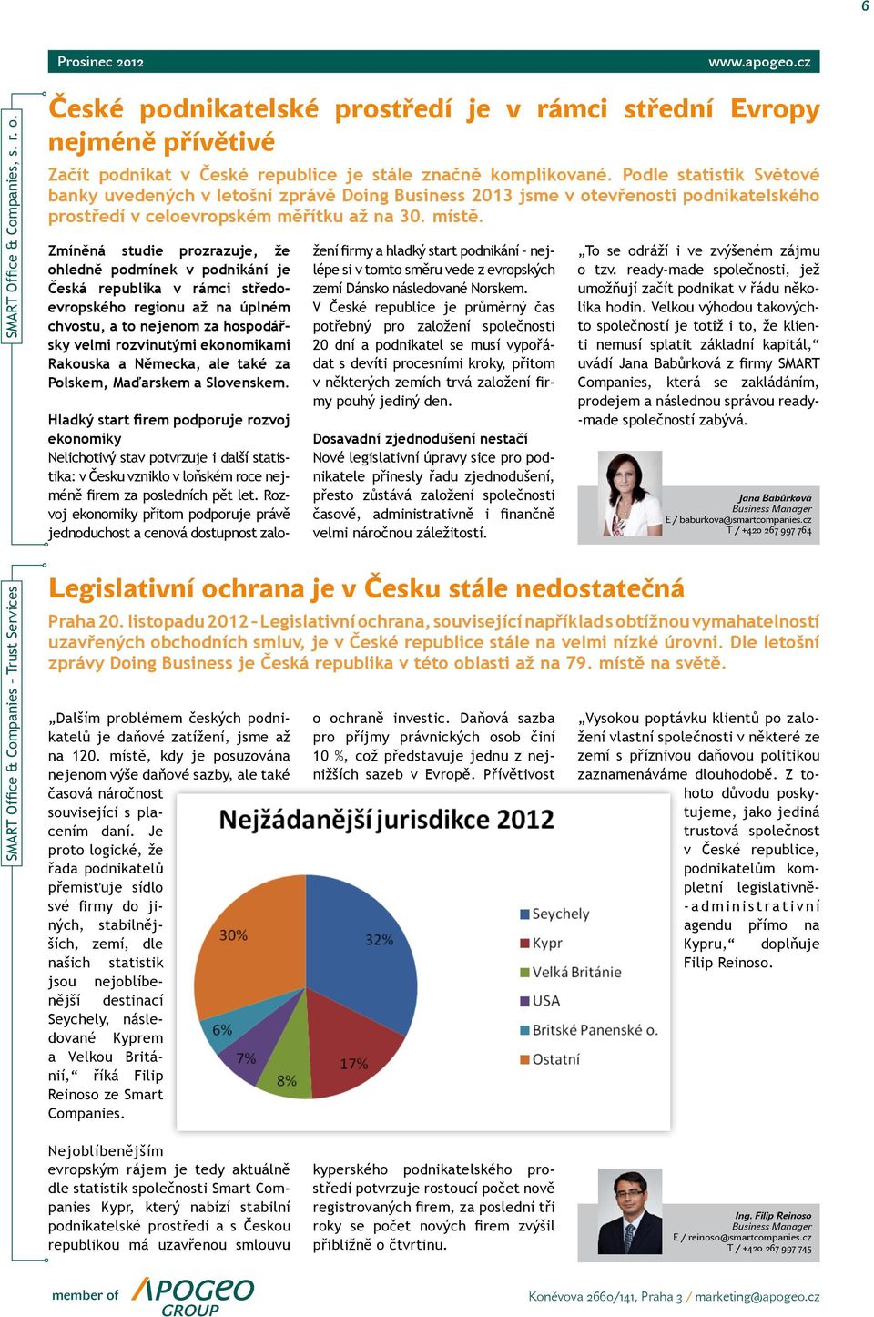 Zmíněná studie prozrazuje, že ohledně podmínek v podnikání je Česká republika v rámci středoevropského regionu až na úplném chvostu, a to nejenom za hospodářsky velmi rozvinutými ekonomikami Rakouska