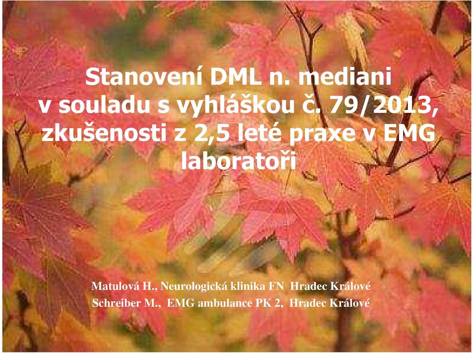 laboratoři Matulová H.