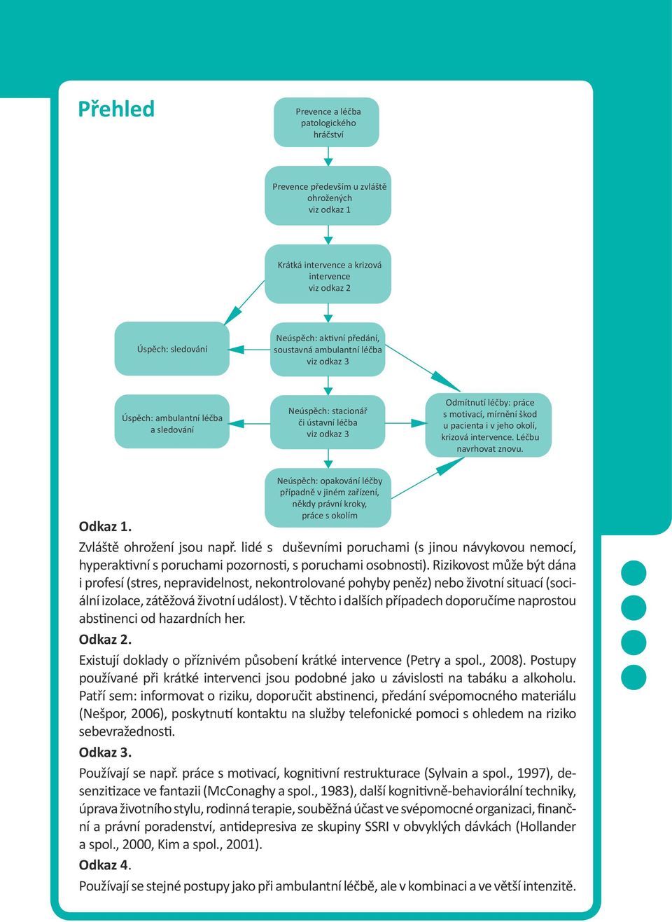 krizová intervence. Léčbu navrhovat znovu. Neúspěch: opakování léčby případně v jiném zařízení, někdy právní kroky, práce s okolím Odkaz 1. Zvláště ohrožení jsou např.