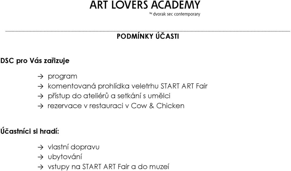 setkání s umělci rezervace v restauraci v Cow & Chicken