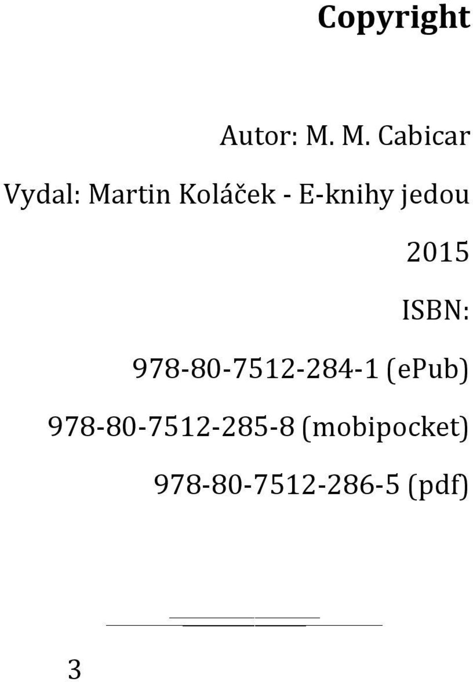 E-knihy jedou 2015 ISBN:
