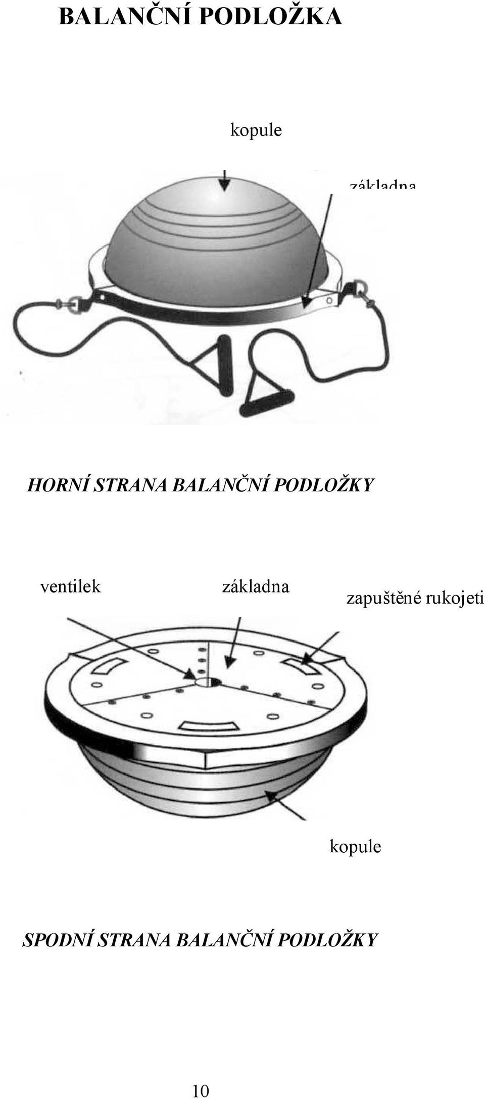 ventilek základna zapuštěné