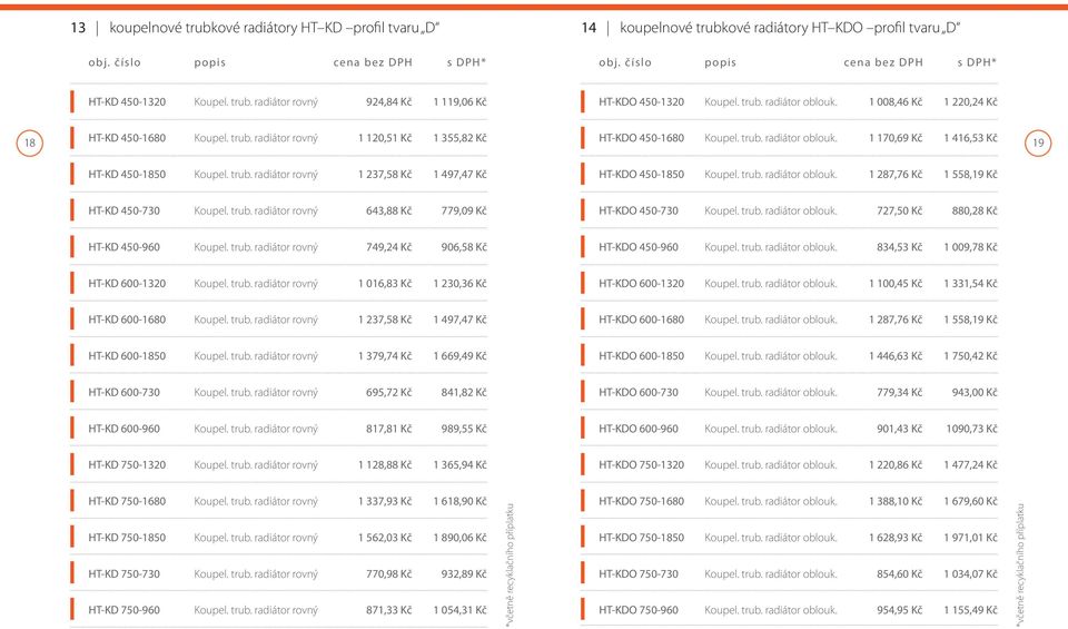 trub. radiátor oblouk. 1 170,69 Kč 1 416,53 Kč 19 HT-KD 450-1850 Koupel. trub. radiátor rovný 1 237,58 Kč 1 497,47 Kč HT-KDO 450-1850 Koupel. trub. radiátor oblouk. 1 287,76 Kč 1 558,19 Kč HT-KD 450-730 Koupel.