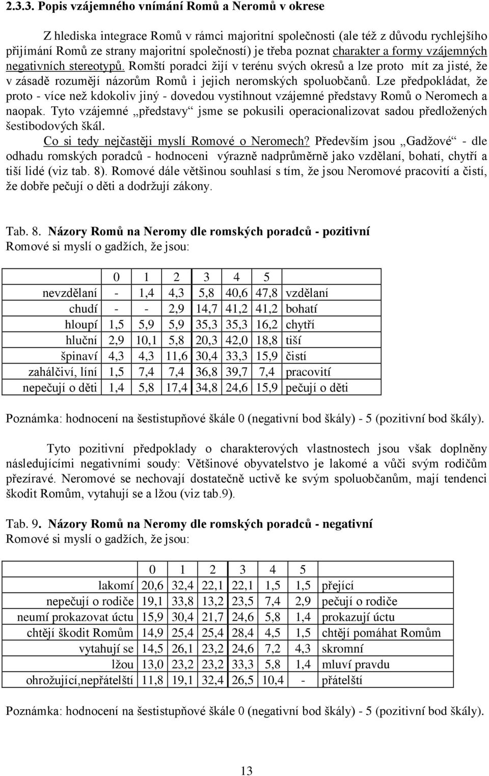 Lze předpokládat, že proto - více než kdokoliv jiný - dovedou vystihnout vzájemné představy Romů o Neromech a naopak.