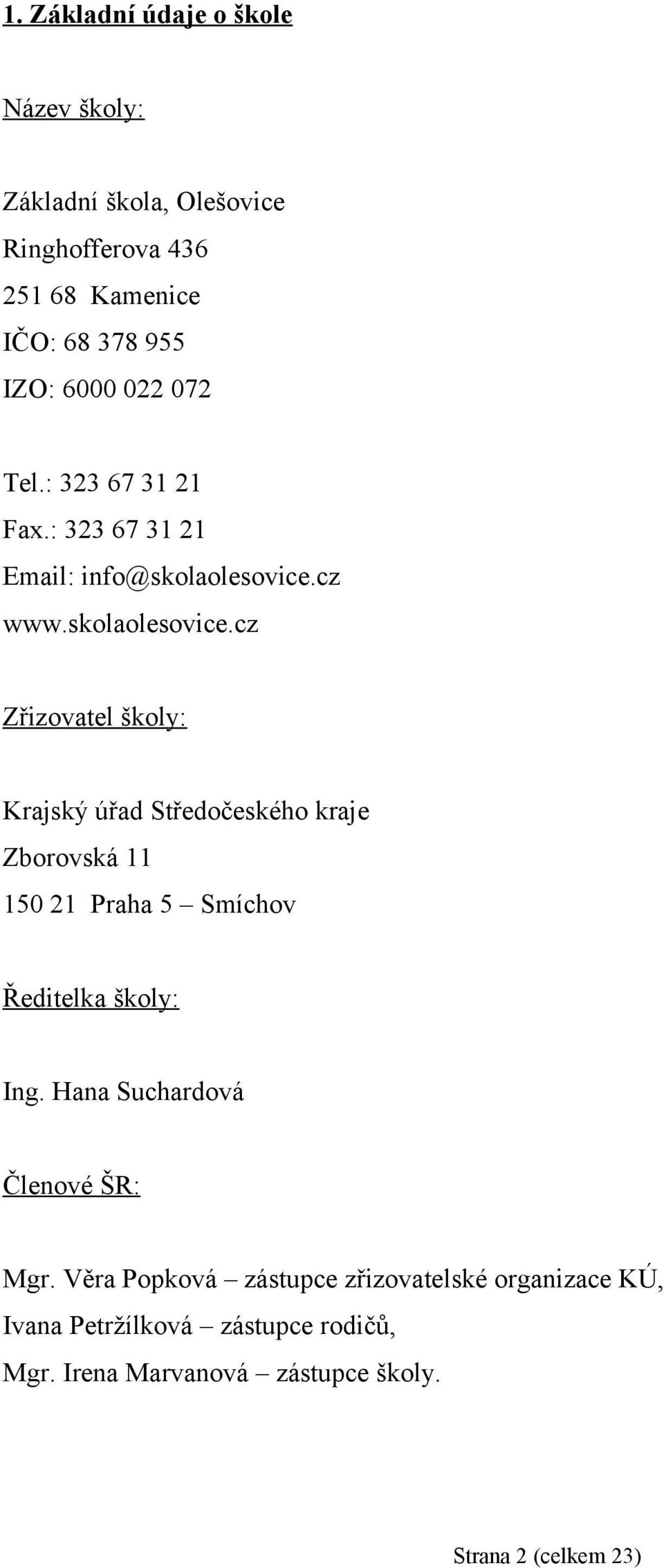 cz www.skolaolesovice.