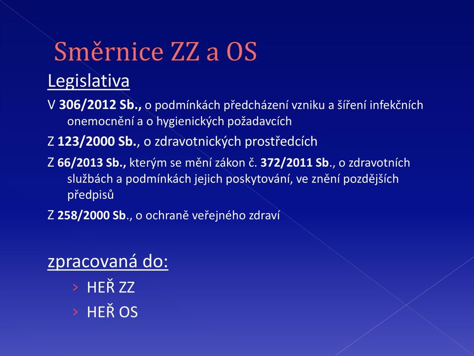 Z 123/2000 Sb., o zdravotnických prostředcích Z 66/2013 Sb., kterým se mění zákon č.