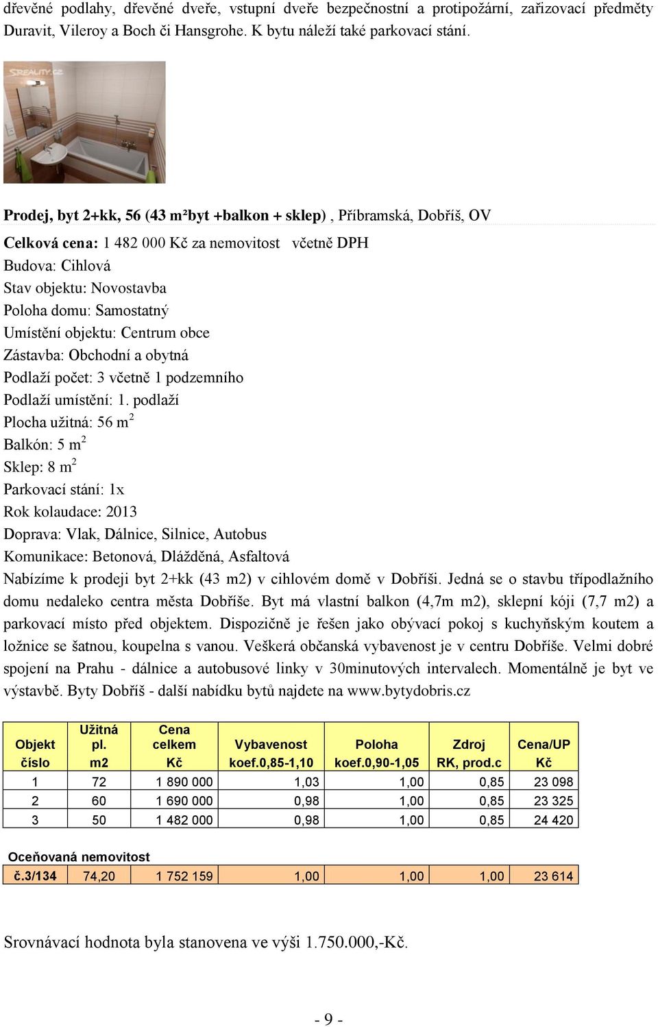 objektu: Centrum obce Zástavba: Obchodní a obytná Podlaží počet: 3 včetně 1 podzemního Podlaží umístění: 1.